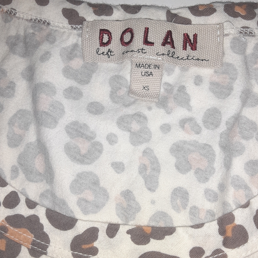 Dolan Open Back Cheetah Print Tank Size Xsmall - image 4
